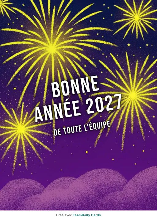 Nouvel An : carte pour des collègues, signée « De toute l’équipe »